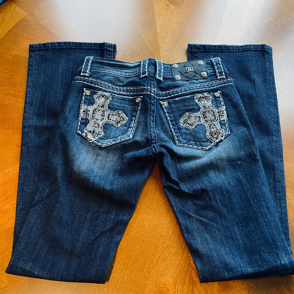 MISS ME cross pocket jeans tall/long